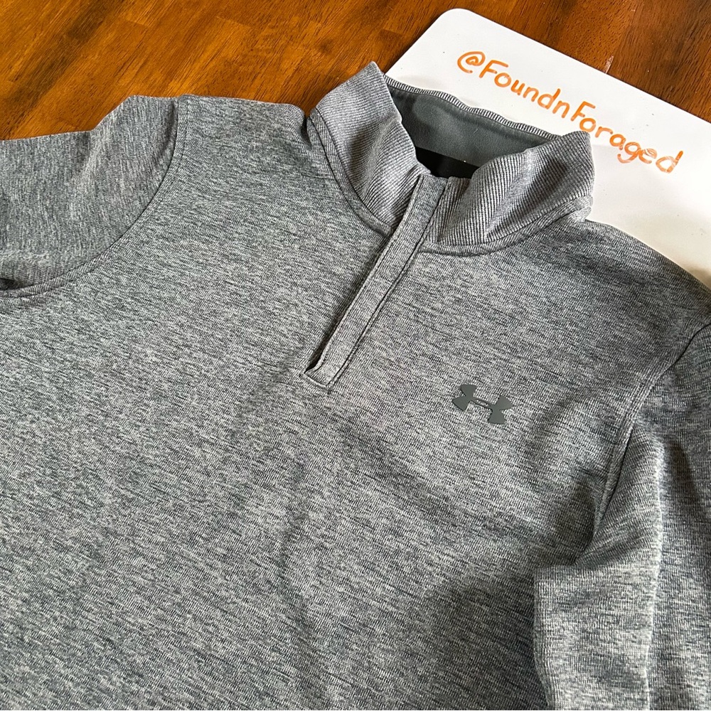 Under Armour Quarter-Zip Performance Pullover | Men’s Medium | Heather Gray - Picture 2 of 6